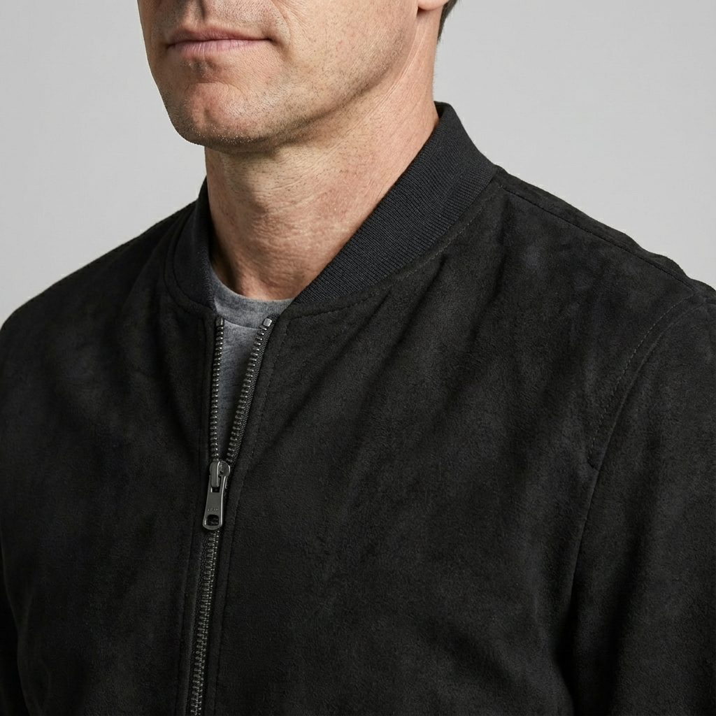 Paccino Suede Bomber Jacket