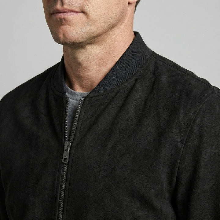 Paccino Suede Bomber Jacket
