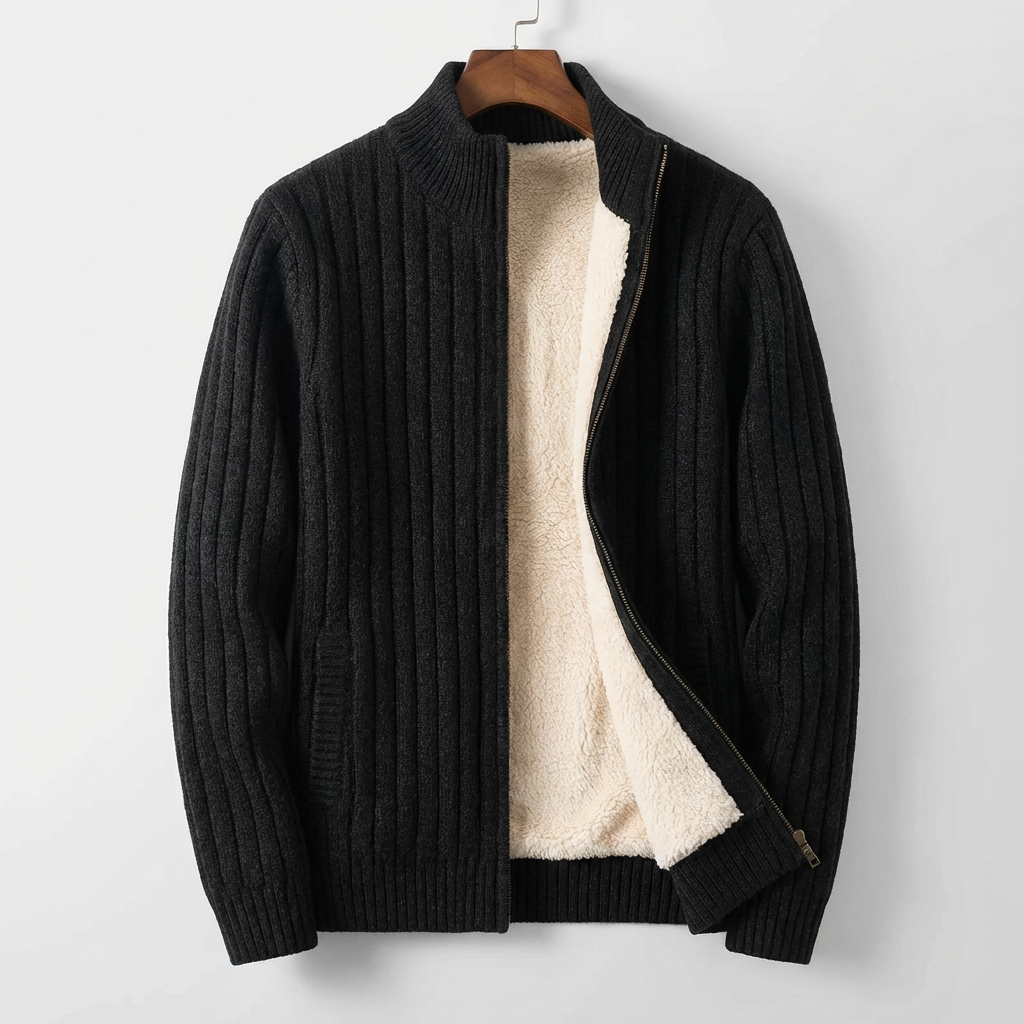 Aurelian Ribbed Cashmere Cardigan