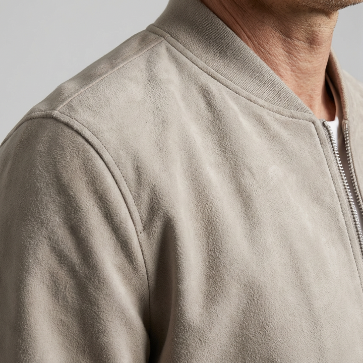 Paccino Suede Bomber Jacket