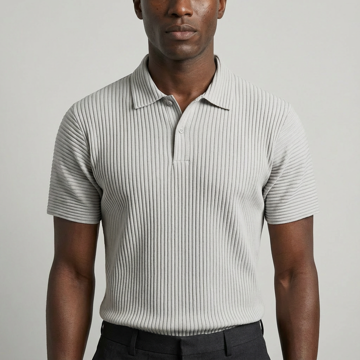 Santino Pleated Polo Shirt