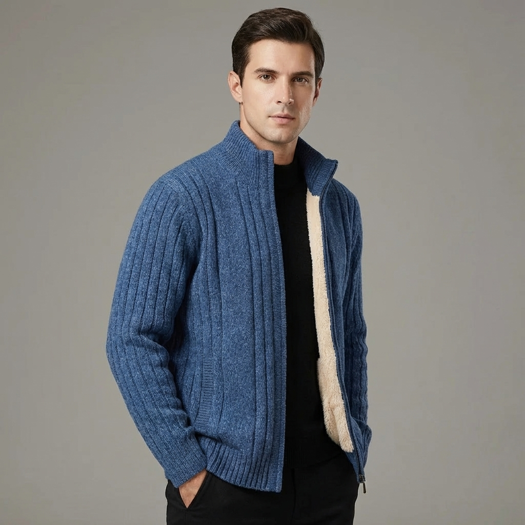 Aurelian Ribbed Cashmere Cardigan