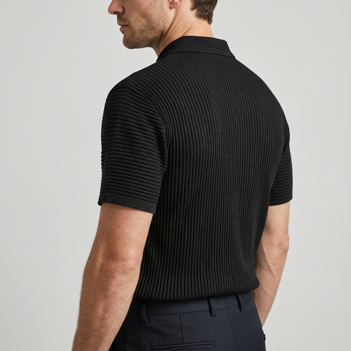 Santino Pleated Polo Shirt