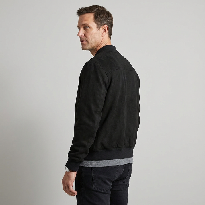 Paccino Suede Bomber Jacket