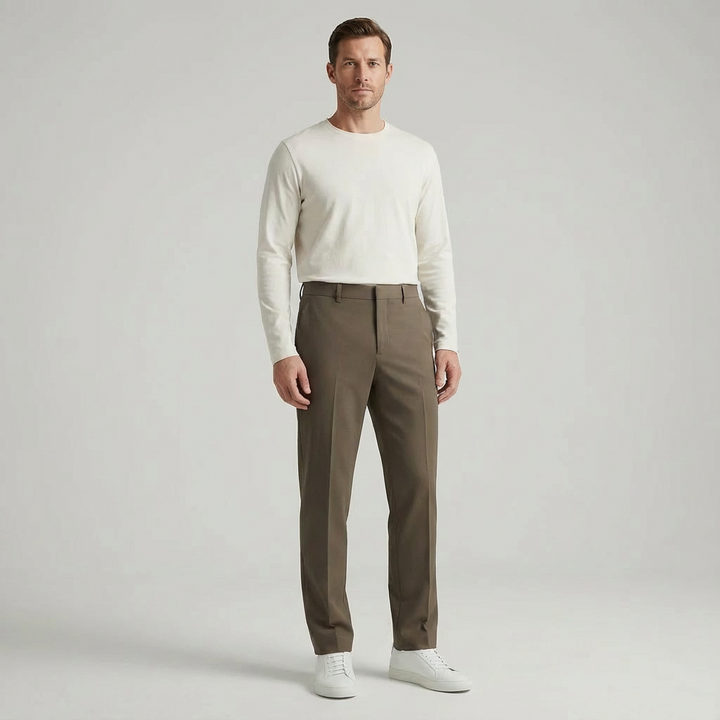 Donato Pleated Cotton Trousers