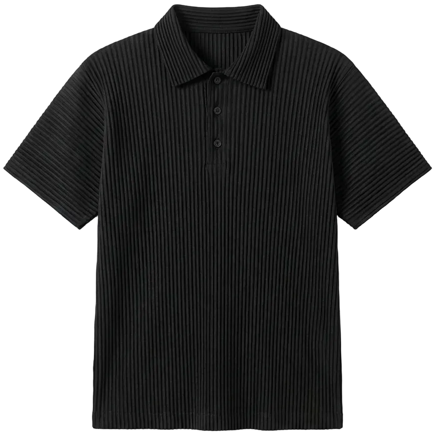 Santino Pleated Polo Shirt