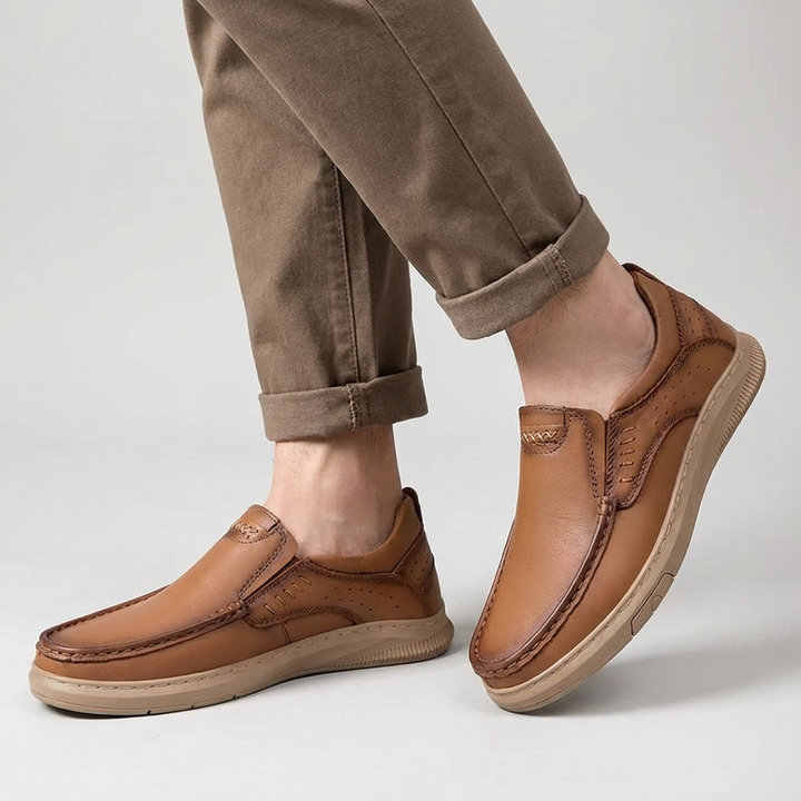 Vinci Genuine Leather Slip Ons
