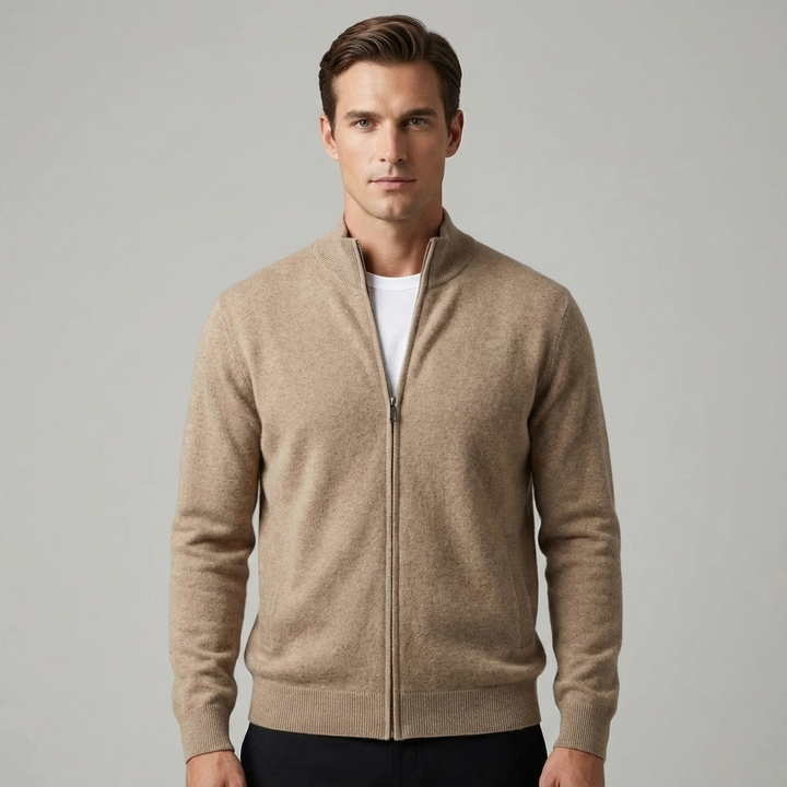 Ferraro Cashmere Zip Cardigan