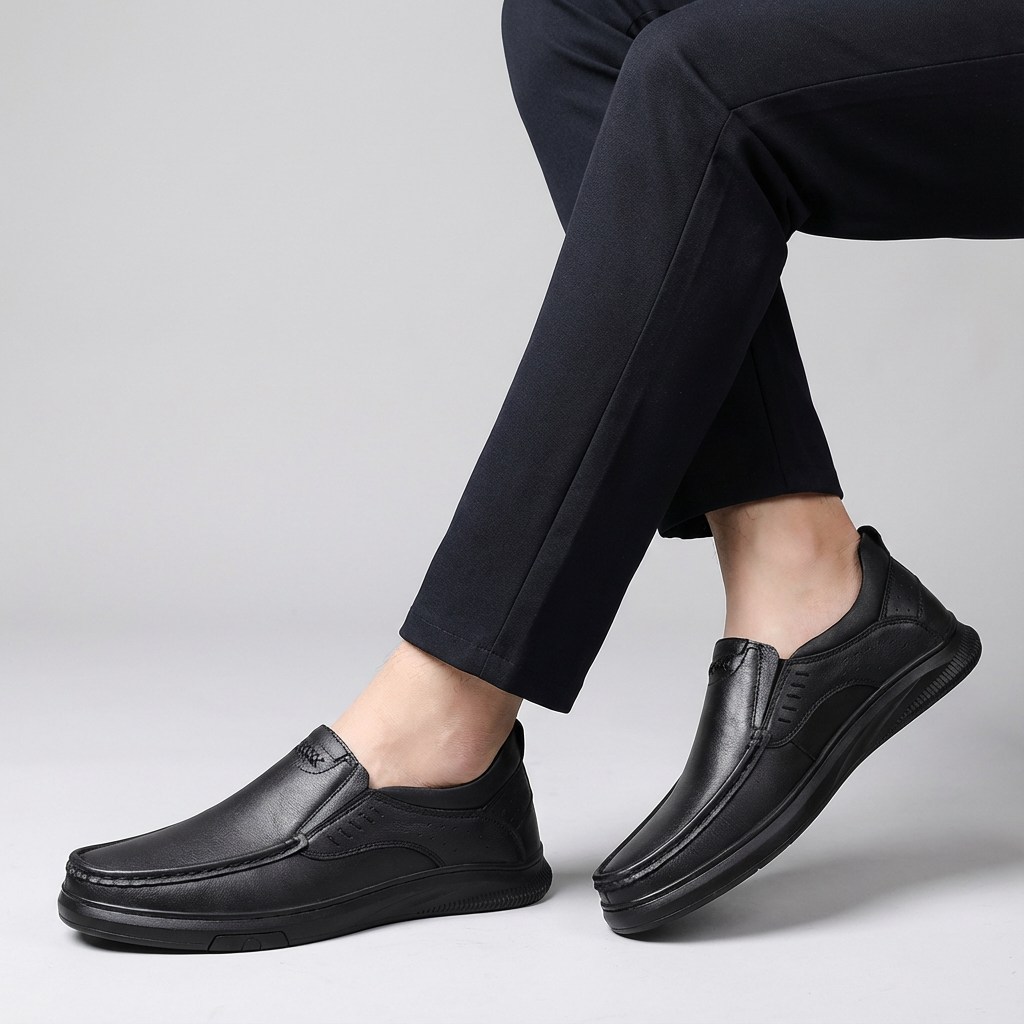 Vinci Genuine Leather Slip Ons