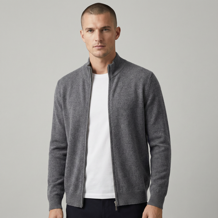 Ferraro Cashmere Zip Cardigan