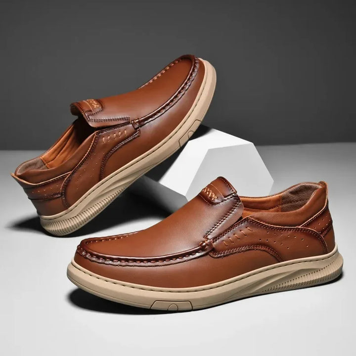 Venturo Genuine Leather Slip Ons