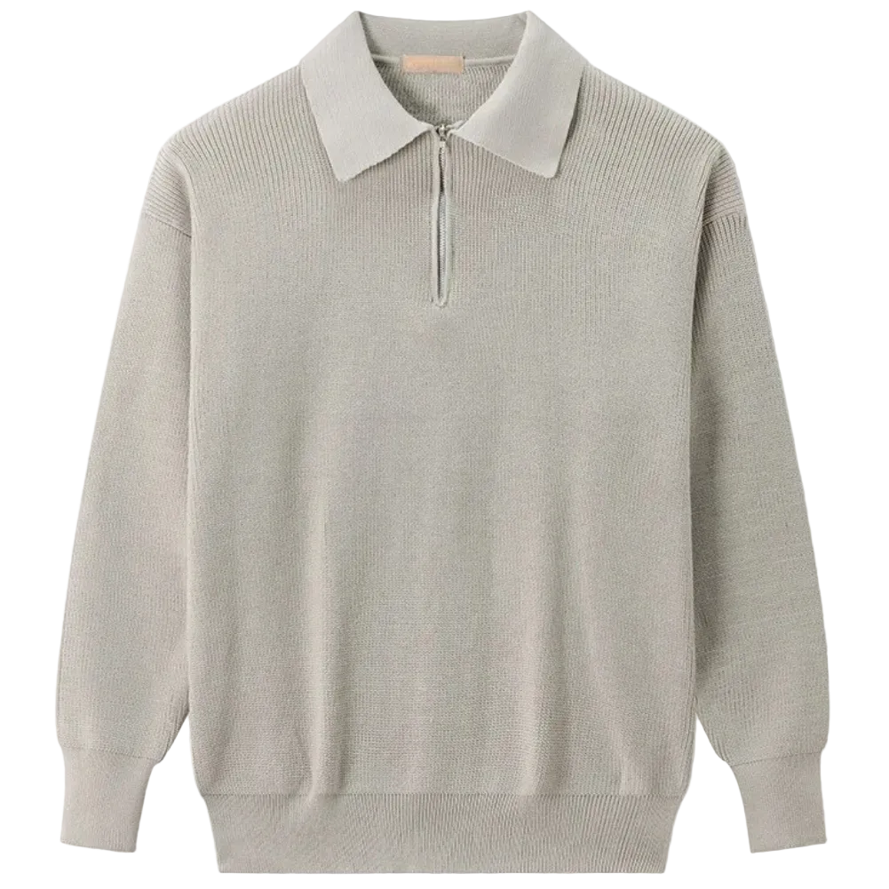 Vincenzo - Knitted Quarter Zip Sweater