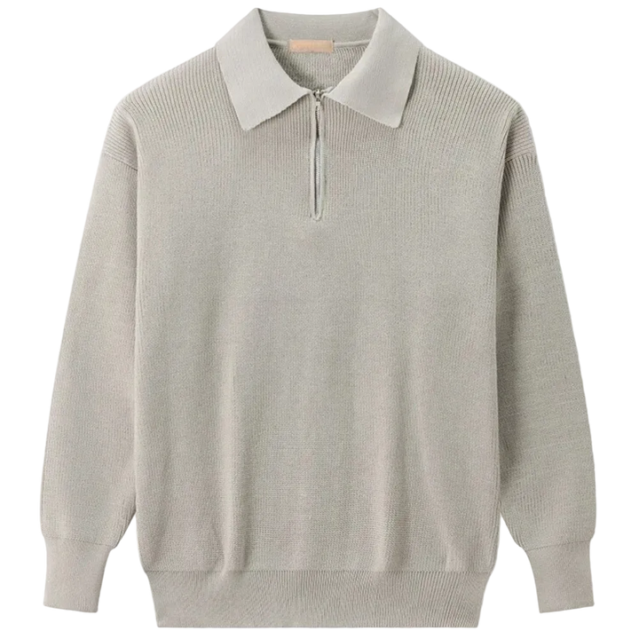 Vincenzo - Knitted Quarter Zip Sweater