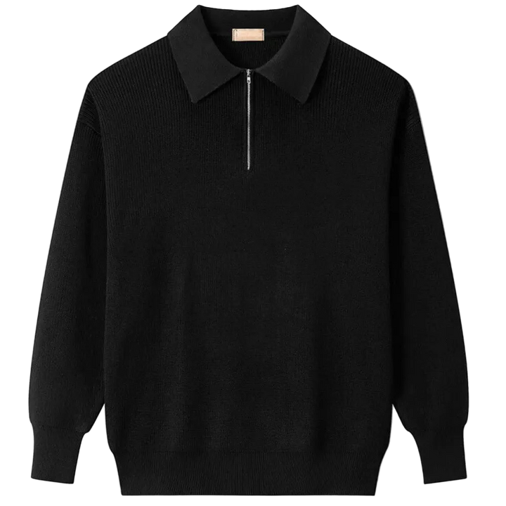 Vincenzo - Knitted Quarter Zip Sweater
