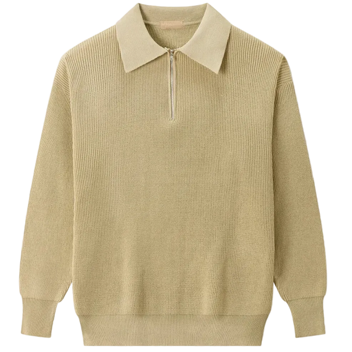 Vincenzo - Knitted Quarter Zip Sweater
