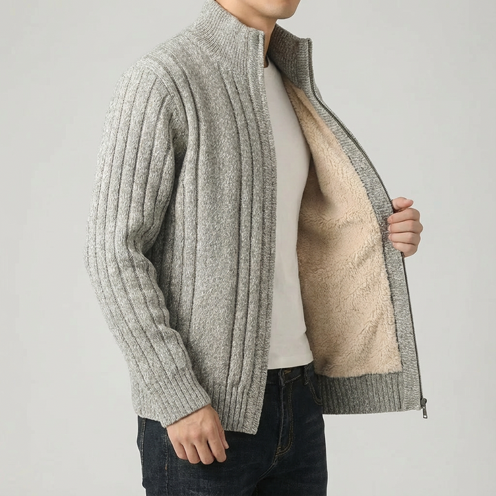 Aurelian Ribbed Cashmere Cardigan