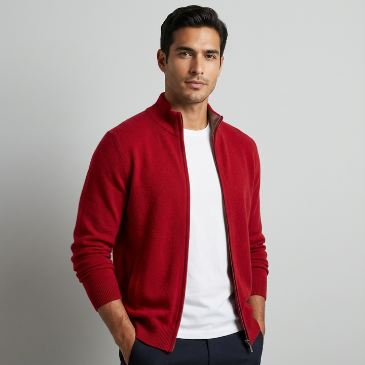 Ferraro Cashmere Zip Cardigan