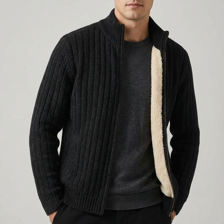 Aurelian Ribbed Cashmere Cardigan