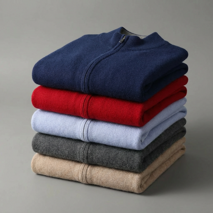 Ferraro Cashmere Zip Cardigan