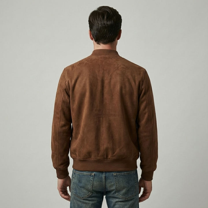 Paccino Suede Bomber Jacket