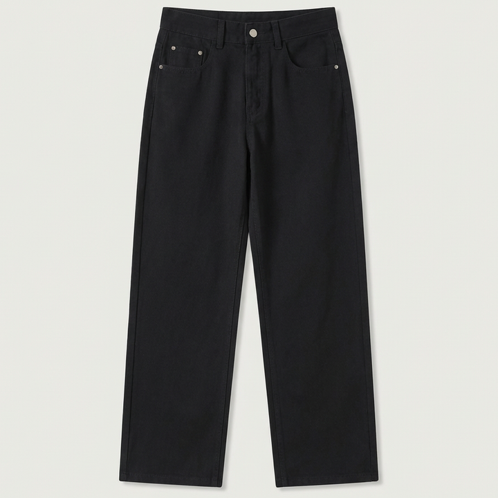 Alessio Wide Leg Cotton Trousers