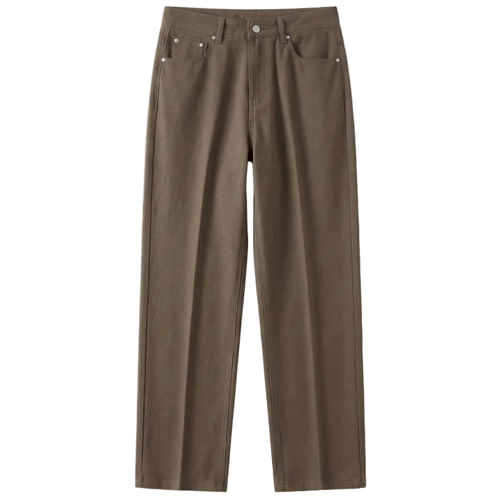 Alessio Wide Leg Cotton Trousers