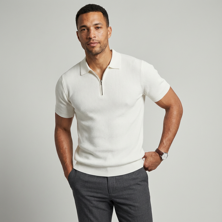 Riviera Slim Fit Quarter Zip Shirt