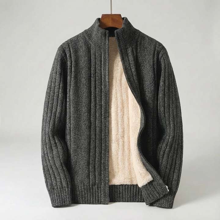 Aurelian Ribbed Cashmere Cardigan