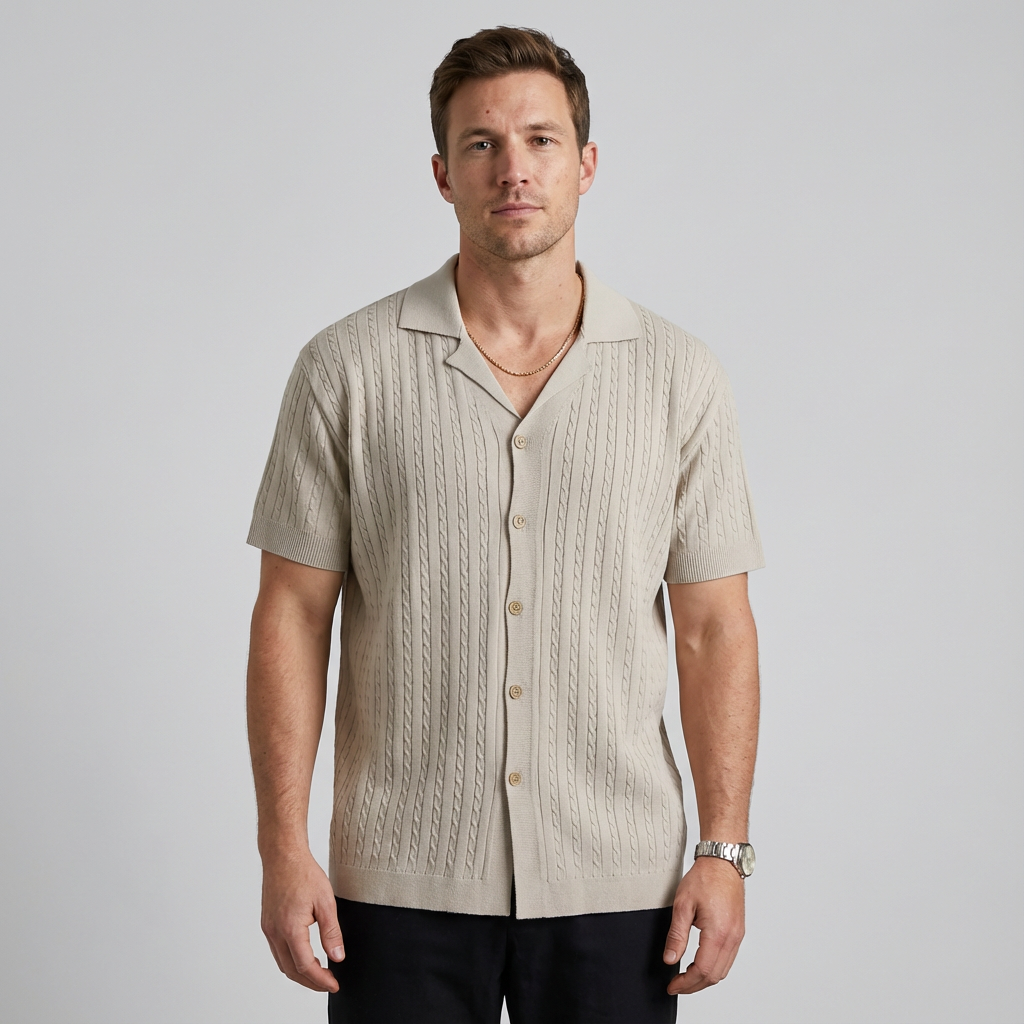 Palermo Knit Button-Down