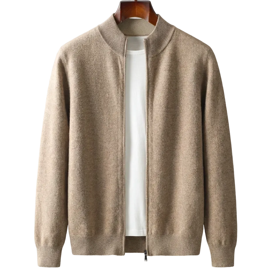 Ferraro Cashmere Zip Cardigan