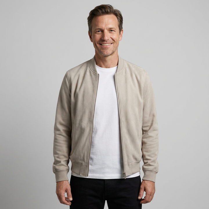 Paccino Suede Bomber Jacket