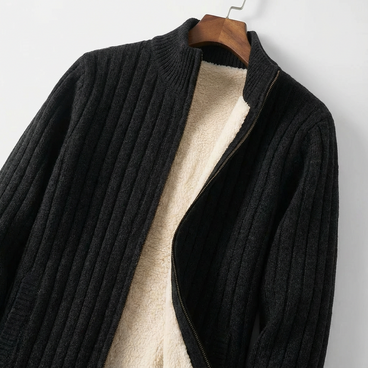 Aurelian Ribbed Cashmere Cardigan